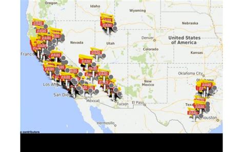 In-N-Out Location Map